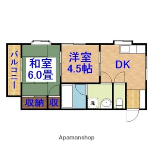 ケイハイツ五井東【205号室】の間取り