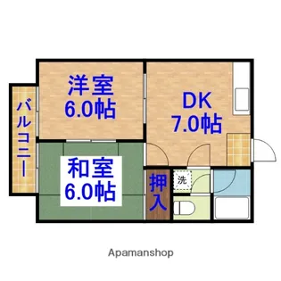 ケイハイツ五井東【202号室】の間取り