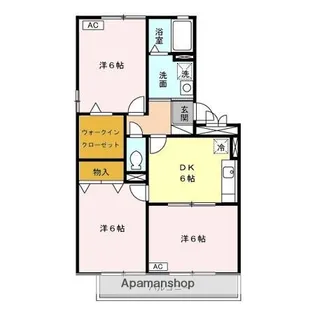 メゾン・ブルーノ【202号室】の間取り