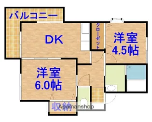 グリュックⅠ【101号室】の間取り