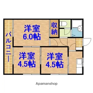 第1佐藤コーポ【2階】の間取り