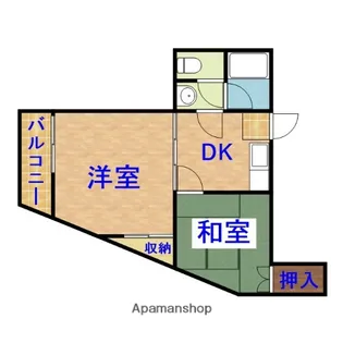 五本松コーポA【2階】の間取り