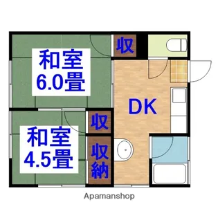 松本アパート【201号室】の間取り