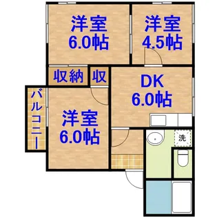 サンモールSRB【201号室】の間取り