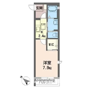 エルシオン京葉【101号室】の間取り