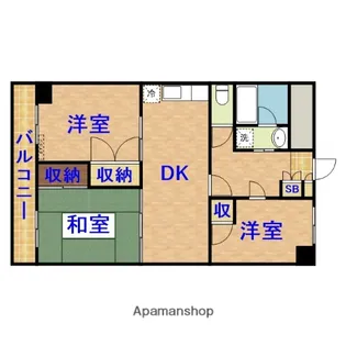 グリーンフィルズ市原【9階】の間取り