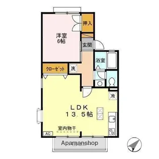 千葉県千葉市緑区おゆみ野5丁目【アパート】の間取り