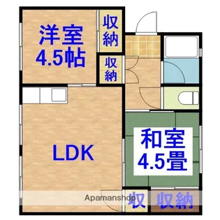 辰巳台ハイム【5階】の間取り