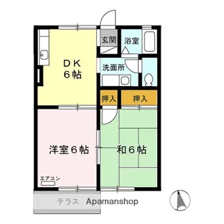 リヴェールキャッスル C【1階】の間取り