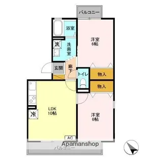 サバーブトリプル【3階】の間取り