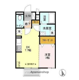 ルーチェおゆみ野【2階】の間取り