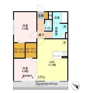 千葉県千葉市緑区あすみが丘東4丁目【アパート】の間取り