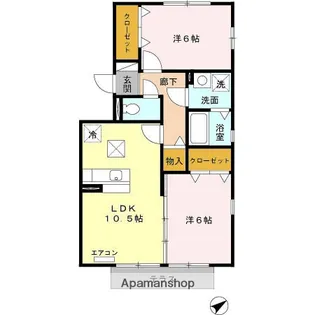 パークサイド A【1階】の間取り