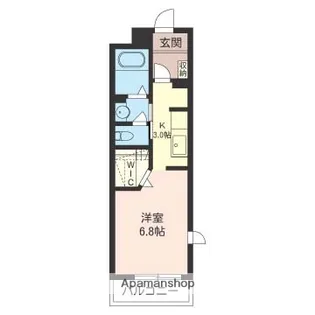 B,エトワール18【203号室】の間取り