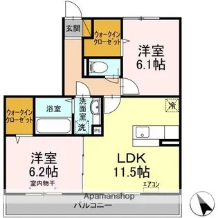 ウィル ステージ【2階】の間取り
