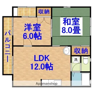スカイバード【1階】の間取り