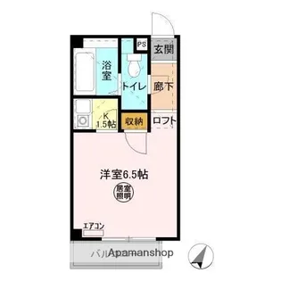 コモンシティハイツG【1階】の間取り