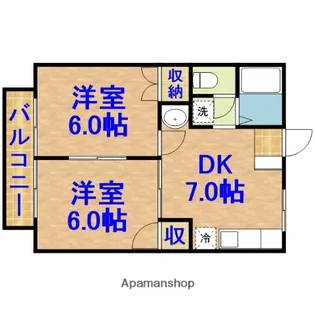 ヴェラシンフォニー【203号室】の間取り