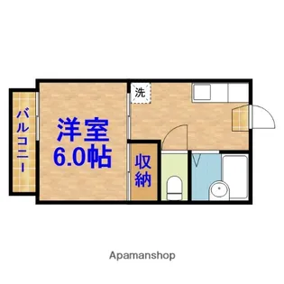 サンコーポ藤【103号室】の間取り