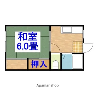パークハイツ【105号室】の間取り