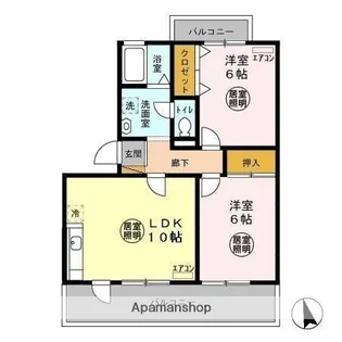 トリニシティ 壱番館【302号室】の間取り