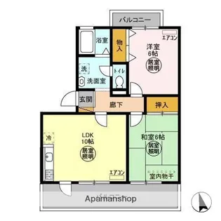 トリニシティ 壱番館【102号室】の間取り
