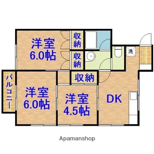 青柳ハイツ【202号室】の間取り