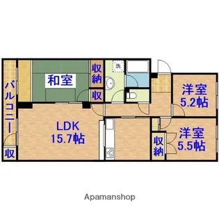 サンセレクト市原【5階】の間取り