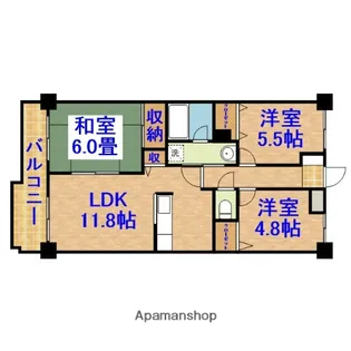 アメージングエステート【4階】の間取り
