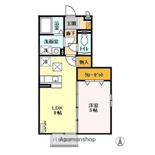 サンシャトー Ⅱ【1階】の間取り