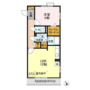 ジェンティーレ ヤマザキ【3階】の間取り