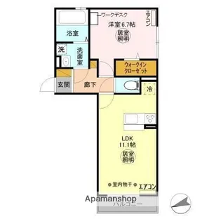 R.ZAX B【2階】の間取り