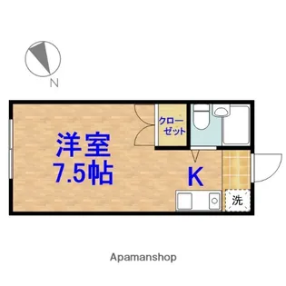 グリーンハイツⅡ【104号室】の間取り