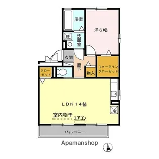 千葉県千葉市緑区あすみが丘3丁目【アパート】の間取り