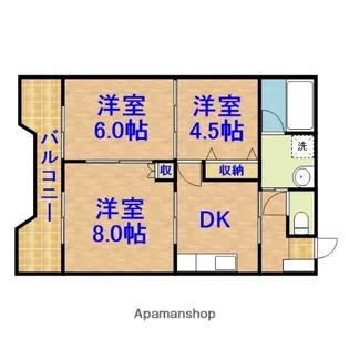 ロータリーパレス辰巳台【503号室】の間取り