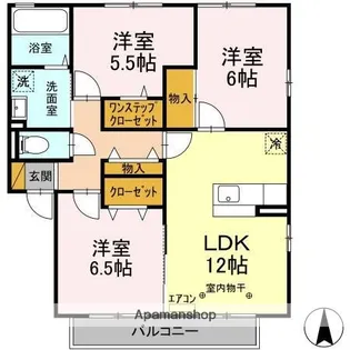 千葉県千葉市中央区南生実町【アパート】の間取り