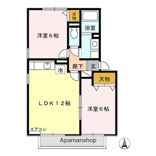 シャルマン・ロージェ K【2階】の間取り