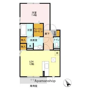 ヴァンガード Ⅱ【1階】の間取り
