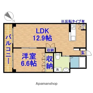 グランドステージ・市原【205号室】の間取り