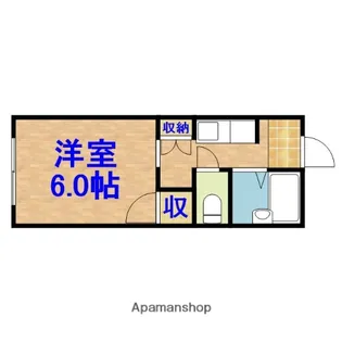 シャンエイト【2階】の間取り