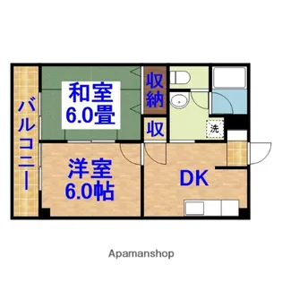 エスポアールちぐさ【201号室】の間取り