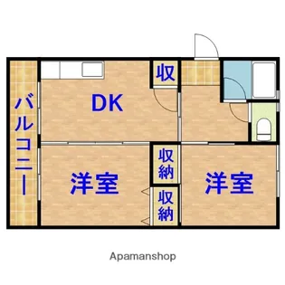 新葉グリーンハイツ【201号室】の間取り