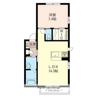 クローバー【2階】の間取り