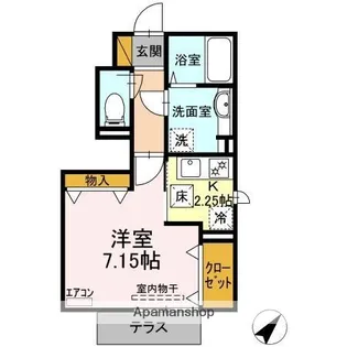 リヴェール【1階】の間取り