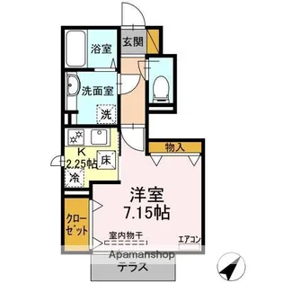 リヴェール【1階】の間取り