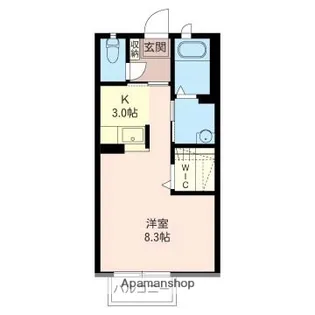 アフェクシオンA【102号室】の間取り