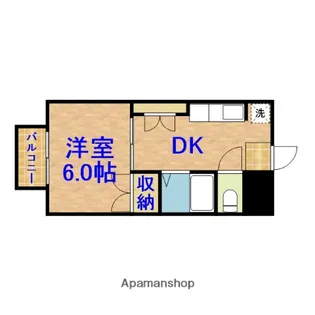 シティ河野【106号室】の間取り