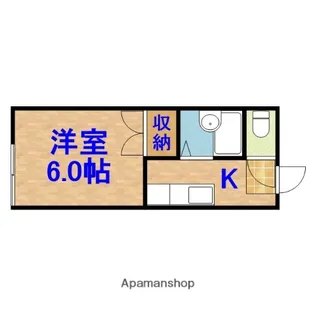 サンミコノス【102号室】の間取り