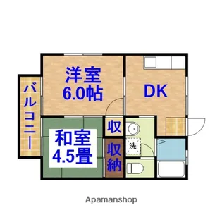 コーポ白井【202号室】の間取り