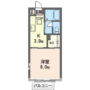ラフィーネⅡ【1階】の間取り